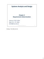 Bài giảng Chương 3: Xác định yêu cầu – Lê Thị Tú Kiên