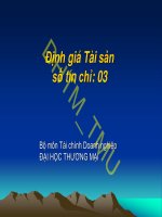 Bài giảng Định giá tài sản: Chương 1 - ĐH Thương Mại
