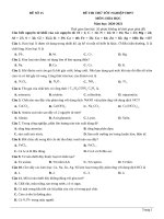 đề thi thử TN THPT 2021   môn hóa học   nhóm GV MGB   đề 15   file word có lời giải chi tiết