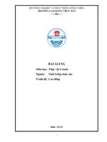 Bài giảng thực vật ở nước