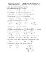 Đề thi thử Toán vào lớp 10 năm 2021 – 2022 trường THCS Minh Phú – Phú Thọ