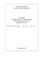 Giáo trình côn trùng đại cương trung cấp  1