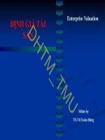 Bài giảng Định giá tài sản: Chương 5 - ĐH Thương Mại