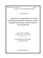 Khảo sát tỷ lệ hiện diện các tế bào ngách trán theo phân loại quốc tế (ifac) tại bệnh viện đại học y dược tp hcm từ năm 2018 đến 2019 