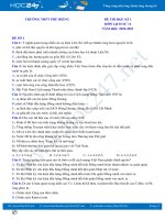 Bộ 3 đề thi HK1 môn Lịch sử 12 năm 2020 có đáp án Trường THPT Phú Riềng