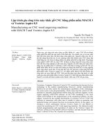 Lập trình gia công trên máy khắc gỗ CNC bằng phần mềm MACH 3 và Vectrics Aspire 8.5