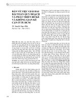 Bàn về việc giải hai bài toán quy hoạch và phát triển bờ kè và không gian kề cận ở TP. HCM