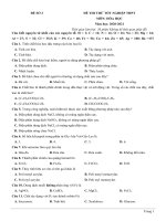 đề thi thử TN THPT 2021   môn hóa học   nhóm GV MGB   đề 3   file word có lời giải chi tiết