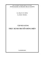 Bài giảng Thực hành truyền động điện - ĐH Sư Phạm Kỹ Thuật Nam Định
