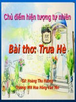 Tiet 13  tho  trua he 