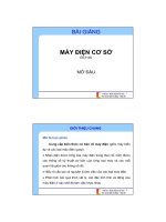 Bài giảng Máy điện cơ sở - ĐH Bách Khoa Hà Nội