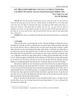 Kỹ thuật kết hợp dấu vân tay và thuật toán RSA cải tiến ứng dụng vào an toàn bảo mật thông tin