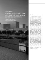 Tổ chức không gian công cộng kết hợp với quy hoạch kè bờ sông Sài Gòn