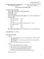 Đề cương chi tiết học phần Lập trình web (Web Programming) bậc đại học