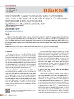 Sử dụng thuật toán di truyền để xây dựng phương trình thực nghiệm xác định giá trị áp suất hòa trộn tối thiểu (MMP) trong bơm ép khí CO2 vào vỉa dầu khí