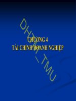 Bài giảng Nhập môn tài chính tiền tệ: Chương 4 - ĐH Thương Mại