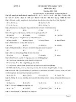 20  đề thi thử TN THPT 2021   môn hóa học   nhóm GV MGB   đề 20   file word có lời giải chi tiết