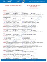 Bộ 4 đề thi thử THPT QG năm 2020 có đáp án Trường THPT Hoàng Hoa Thám Lần 2