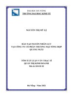 luận văn thạc sĩ đào tạo nguồn nhân lực tại công ty cổ phần thương mại tổng hợp quảng ngãi 