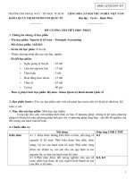 Đề cương chi tiết học phần Nguyên lý kế toán (Principle Accounting)