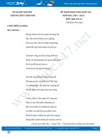 Đề thi tham khảo THPT QG năm 2020 môn Ngữ Văn - Trường THPT Trần Phú