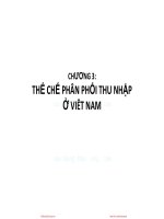 Bài giảng Lợi ích kinh tế và quan hệ phân phối thu nhập ở Việt Nam – Chương 3