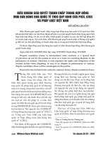 Điều khoản giải quyết tranh chấp trong hợp đồng mua bán hàng hóa quốc tế theo quy định của PICC, CISG và pháp luật Việt Nam