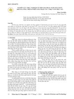 Nghiên cứu thực nghiệm về mòn dao phay ngón đầu bằng khi gia công thép 45 trên máy phay CNC 3 trục tốc độc cao