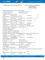 Đề thi thử THPT năm 2020 đợt 2 môn Hóa học Sở GD và ĐT Quảng Nam