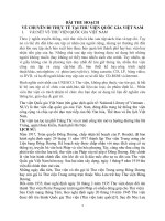 BÀI THU HOẠCH VỀ CHUYẾN ĐI THỰC TẾ TẠI THƯ VIỆN QUỐC GIA VIỆT NAM