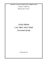 Giáo trình Cấu trúc máy tính - CĐN Công nghiệp Hà Nội
