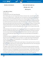 Đề thi thử THPT QG năm 2020 môn Ngữ Văn - Trường THPT Bỉm Sơn