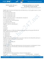 Đề thi thử THPT QG năm 2020 môn GDCD có đáp án Trường THPT Yên Lạc 2 Lần 1