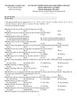 đề 0 đến 10 bám sát  môn hóa học  thi THPT QG 2021 bộ GD file word có lời giải