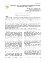 Ảnh hưởng của một số thông số công nghệ đến độ bền kéo mẫu hàn khi hàn TIG thép cacbon thấp