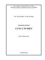 Bài giảng Cung cấp điện - ĐH Sư Phạm Kỹ Thuật Nam Định