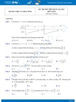 Bộ 4 đề thi thử THPT QG năm 2021 môn Toán - Trường THPT Lý Nhân Tông