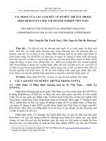 Tác động của các cam kết về sở hữu trí tuệ trong hiệp định EVFTA đối với doanh nghiệp Việt Nam