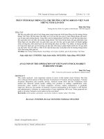 Phân tích hoạt động của thị trường chứng khoán Việt Nam những năm gần đây