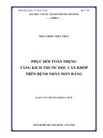 Phục hồi toàn miệng tăng kích thước dọc cắn khớp trên bệnh nhân mòn răng 