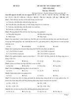 23  đề thi thử TN THPT 2021   môn hóa học   nhóm GV MGB   đề 23   file word có lời giải chi tiết