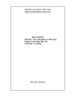 Bài giảng sản xuất giống cá nước ngọt