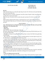 Bộ 2 đề thi HK1 môn Lịch sử 12 năm 2020 có đáp án Trường THPT Nguyễn Quang Diêu