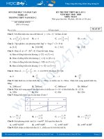 Đề thi thử THPT QG môn Toán năm 2020 có đáp án Trường THPT Nam Đàn 2