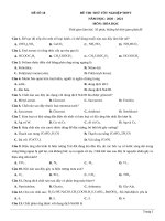 đề thi thử TN THPT 2021   môn hóa   penbook   đề số 18   file word có lời giải