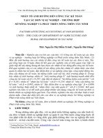 Nhân tố ảnh hưởng đến công tác kế toán tại các đơn vị sự nghiệp – trường hợp sở nông nghiệp và phát triển nông thôn Tây Ninh