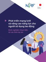 Phát triển mạng lưới và nâng cao năng lực cho người sử dụng lao động - Kinh nghiệm thực tiễn từ các tỉnh dự án