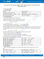 Đề cương ôn tập Chương Hidro - Nước môn Hóa học 10 năm 2020 Trường THPT Thống Nhất