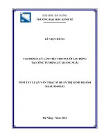 luận văn thạc sĩ tạo động lực làm việc cho người lao động tại công ty điện lực quảng ngãi 