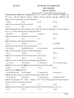 đề thi thử TN THPT 2021   môn hóa học   nhóm GV MGB   đề 10   file word có lời giải chi tiết